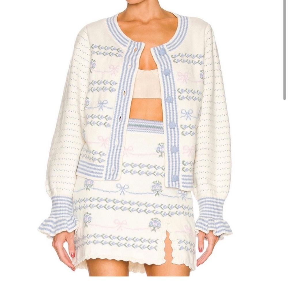 Love shack fancy keoni xs sweater cardigan